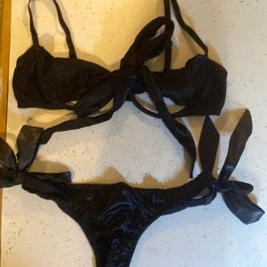 Black Bow Tie Bikini